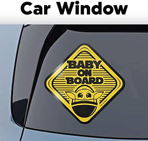 אפי מוצרים חמוד תינוק על לוח ויניל מדבקות מדבקות [2-חבילה] תינוק מקלחת רישום מתנת סט - בטיחות סימן לרכב